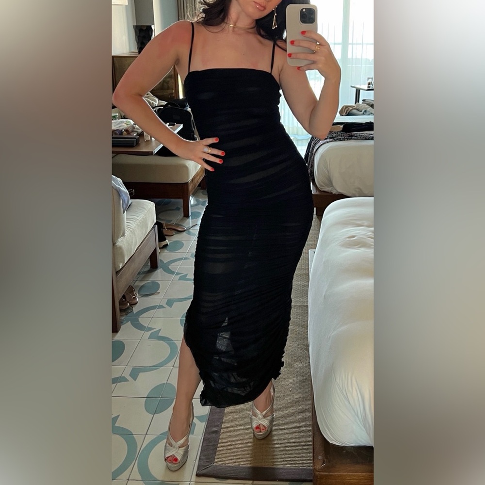 Babaton Black Sleeveless Dress